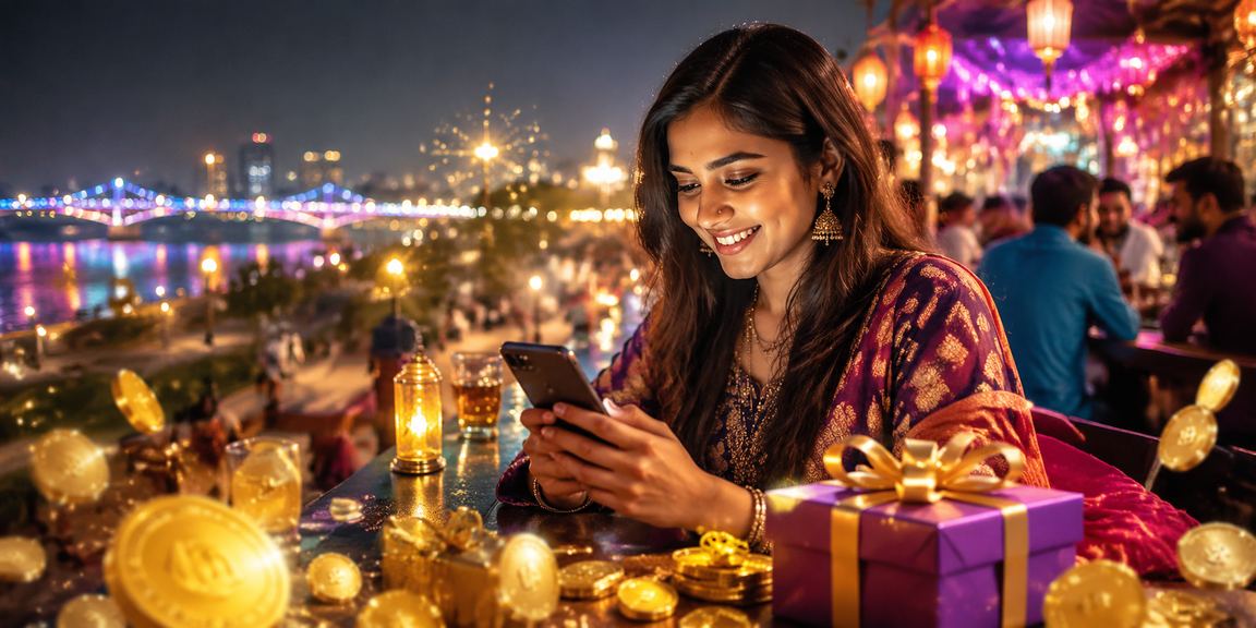 Indian player enjoying mobile sports betting